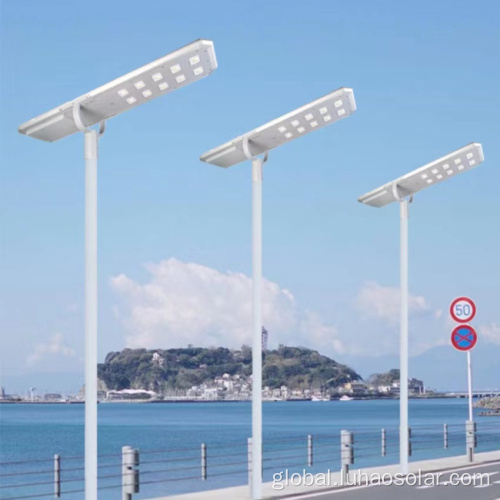 80W All In One Solar Street Light Integrated Solar Street Light Price Factory